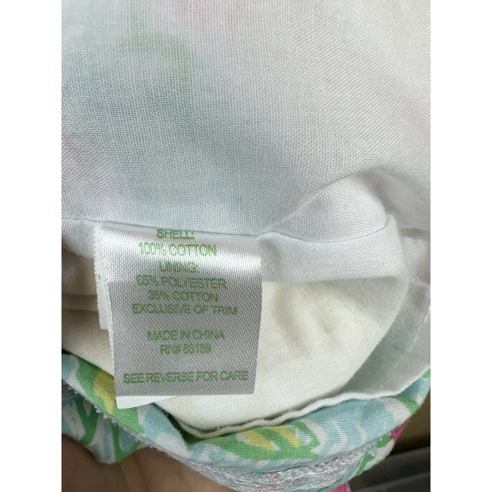 Lilly Pulitzer Girls 2 Patchwork Shift Dress Toddler Sleeveless Zip Back Cotton